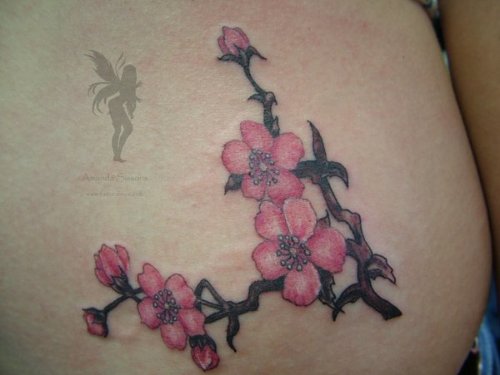 Cherry Blossom Tattoo by Faereality